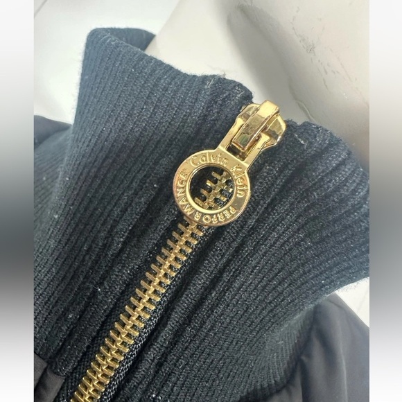 Calvin Klein Performance Womens Black Puffer Vest Size M Full Zip - Picture 3 of 10